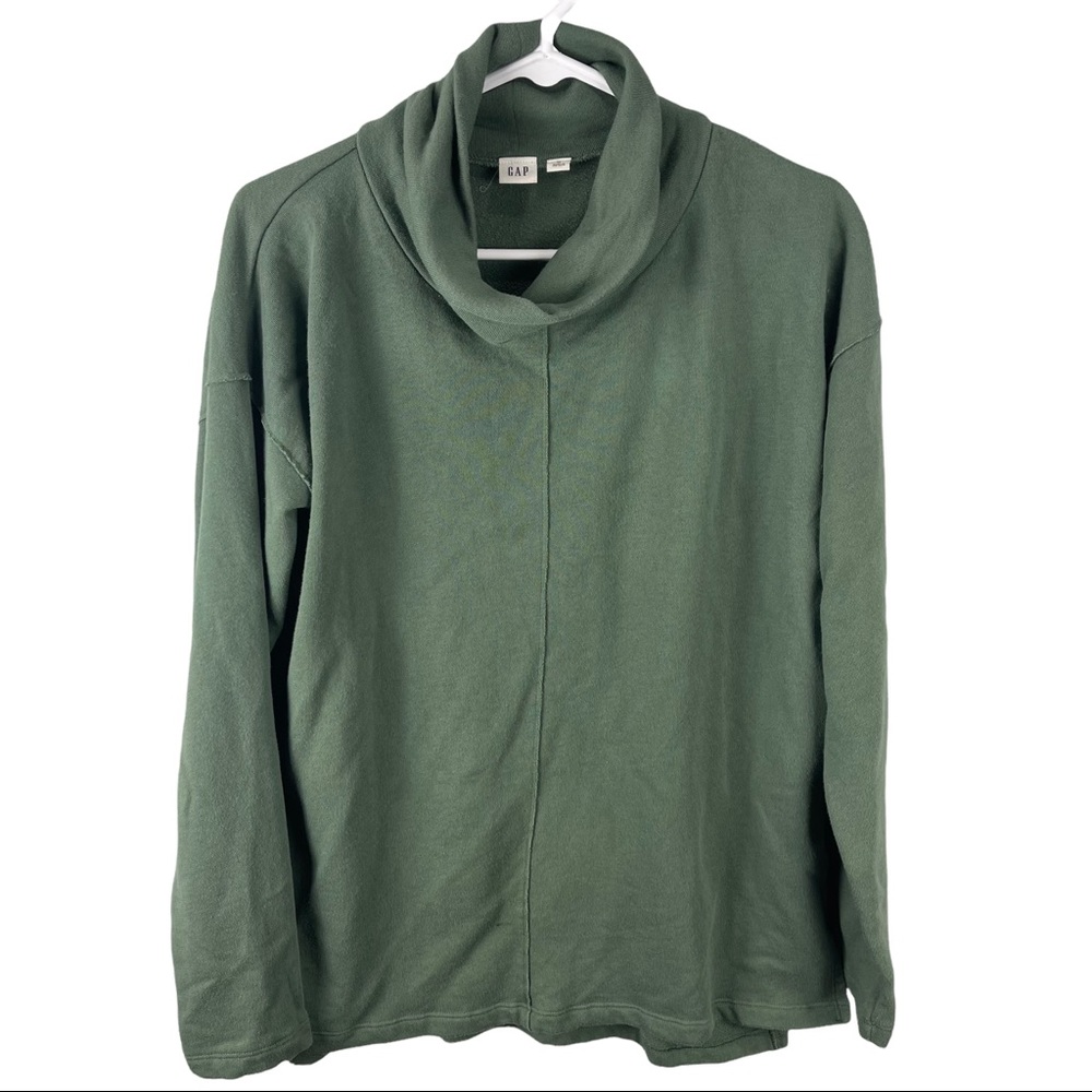 Gap Cowl Neck Pullover Sweater Sweatshirt Forest Green Pullover sz M Women